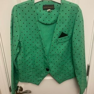 Vintage polka dot blazer, size 12, great condition